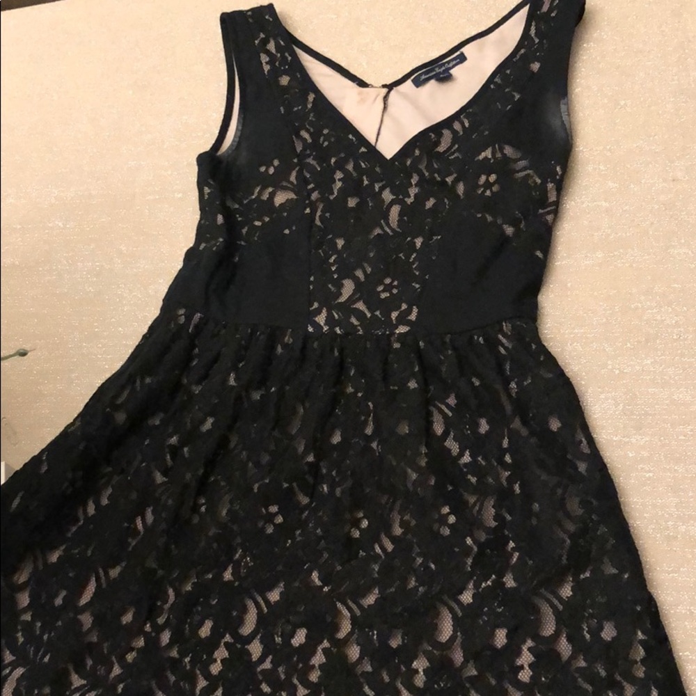 American Eagle black lace dress